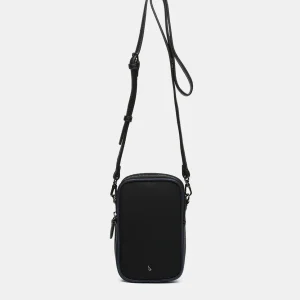 Bolso para el móvil en materiales reciclados negro
