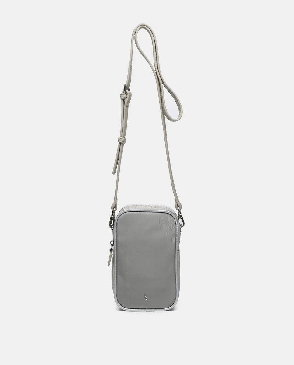 Bolso para el móvil en materiales reciclados gris - Imagen 2