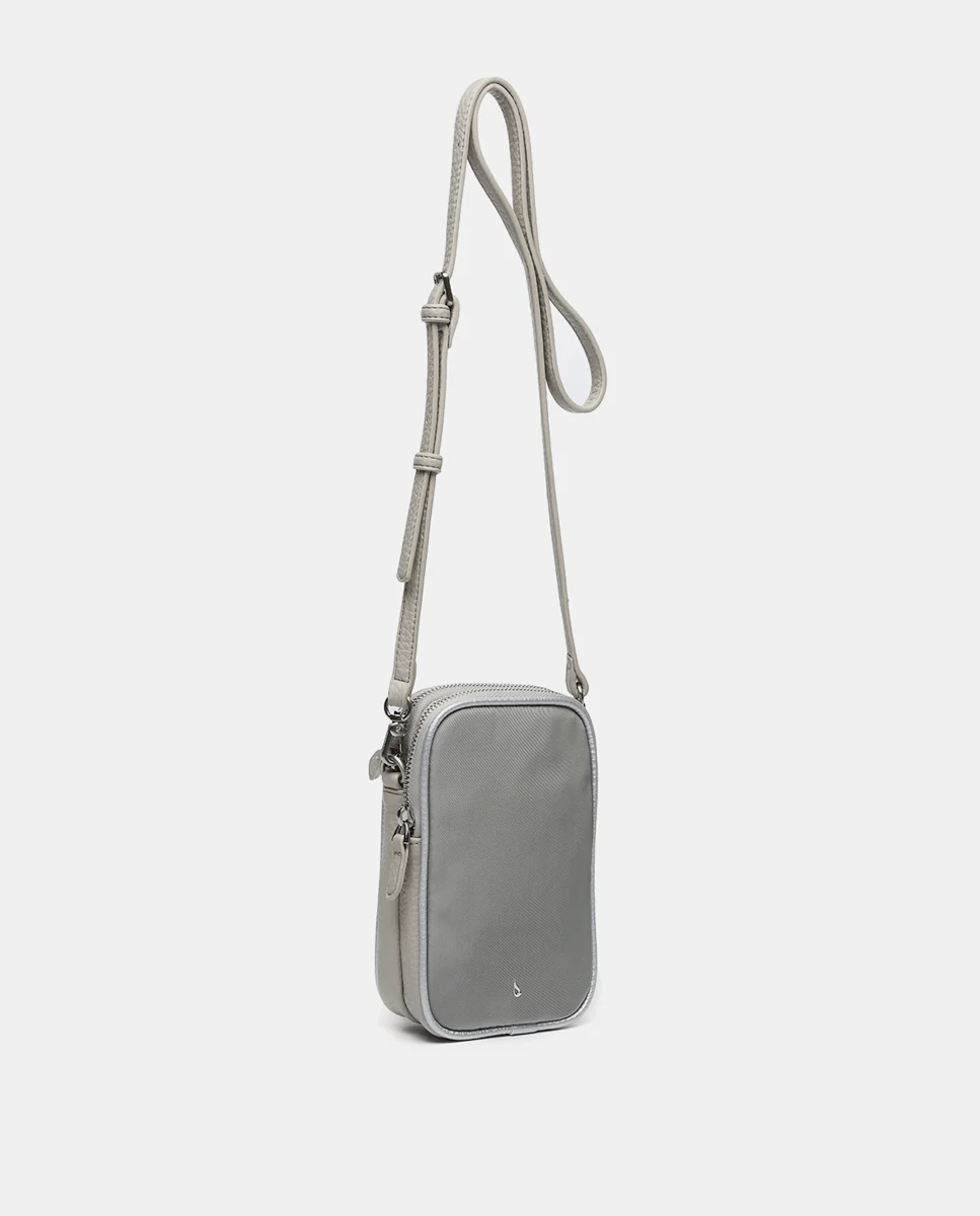 Bolso para el móvil en materiales reciclados gris - Imagen 3