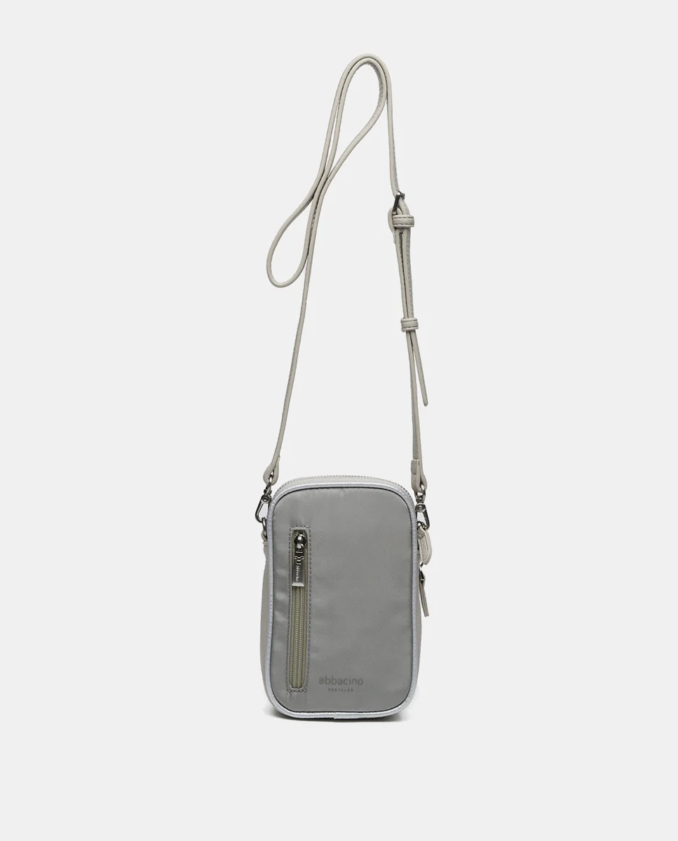 Bolso para el móvil en materiales reciclados gris - Imagen 4