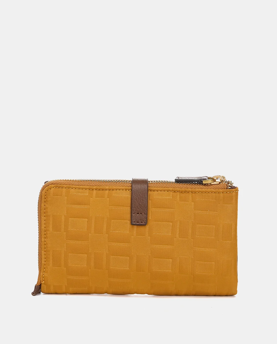 Cartera grande en nylon ámbar - Imagen 4