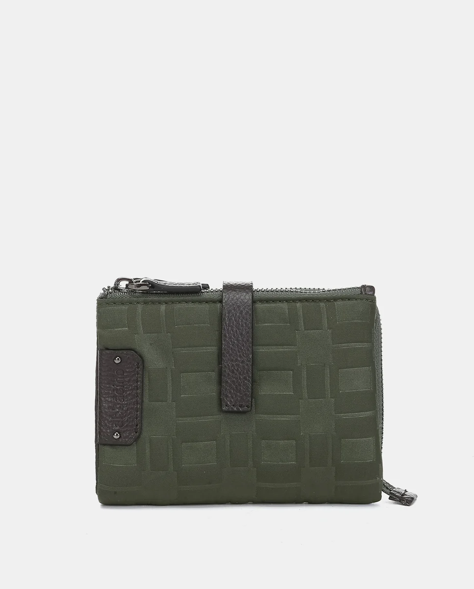 Cartera pequeña en nylon verde - Imagen 2