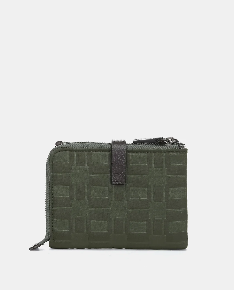 Cartera pequeña en nylon verde - Imagen 4