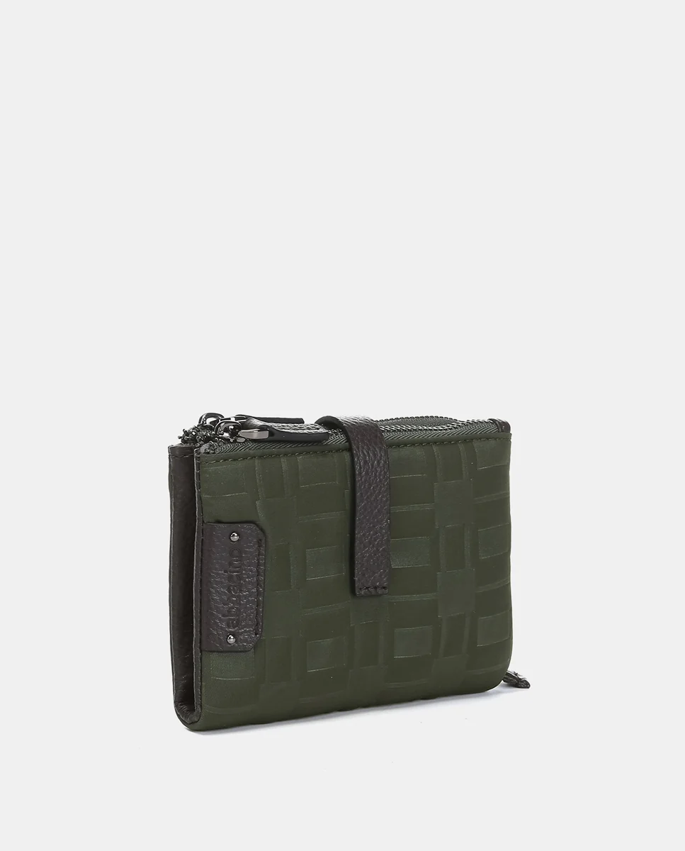 Cartera pequeña en nylon verde - Imagen 5