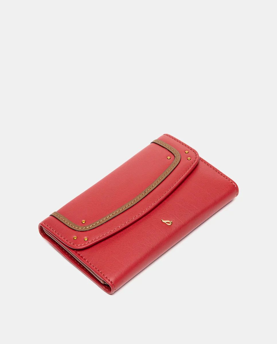 Cartera mediana en piel roja - Imagen 6