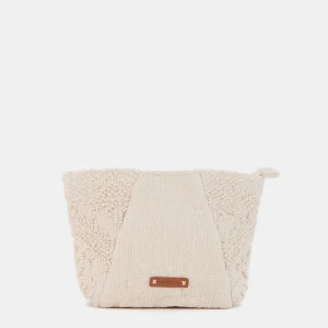 Neceser de playa de algodón beige
