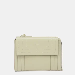 Cartera pequeña de piel verde
