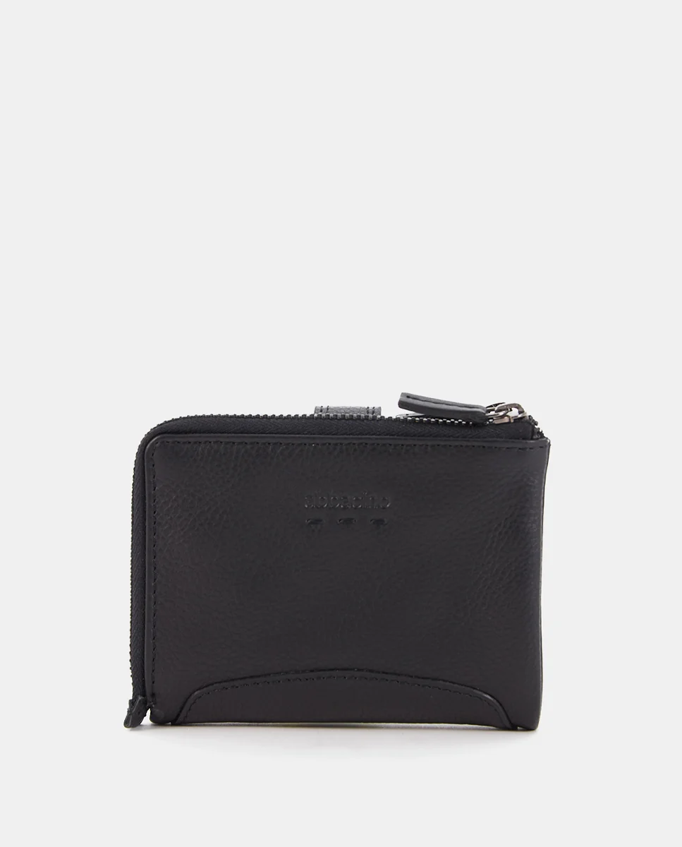 Cartera pequeña de piel negra - Imagen 4