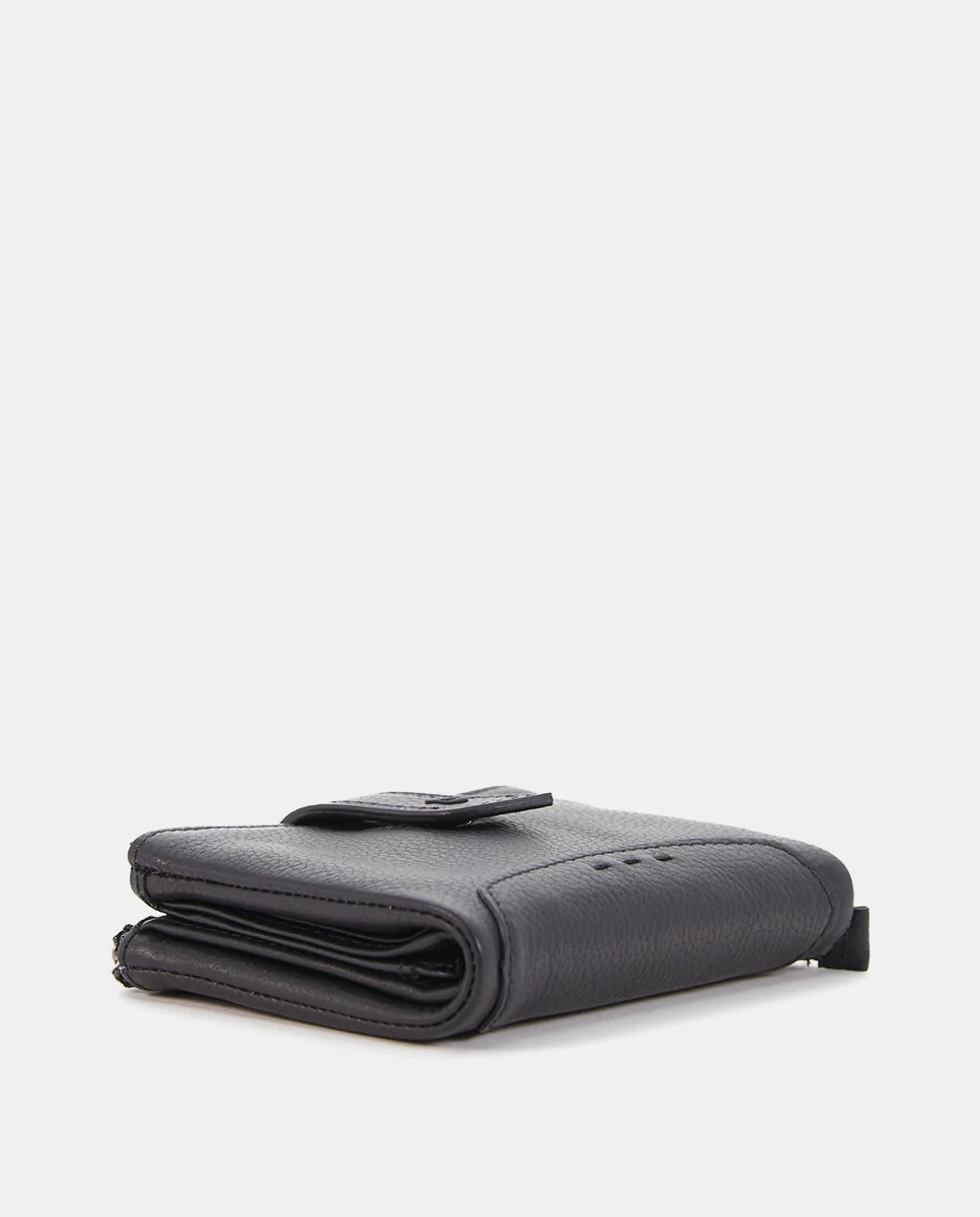 Cartera pequeña de piel negra - Imagen 6