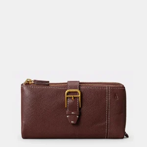 Cartera grande de mujer en piel marrón
