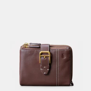Cartera pequeña de mujer en piel marrón