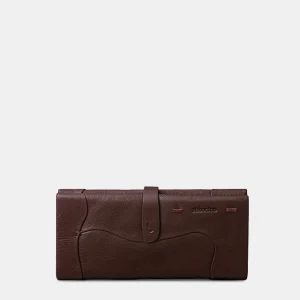 Cartera grande de mujer en piel marrón