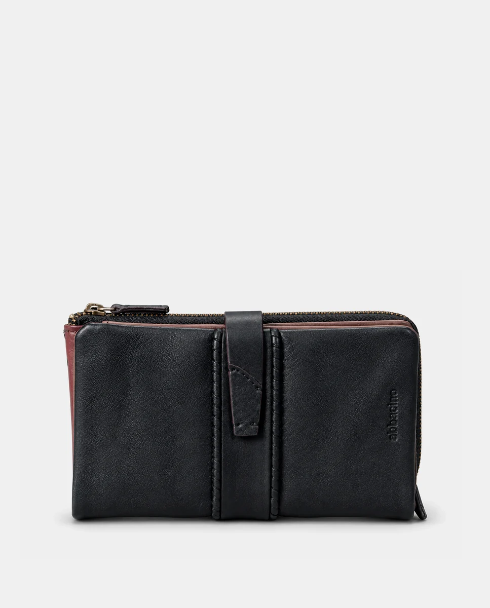Cartera grande de mujer en piel negra