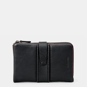 Cartera mediana de mujer en piel negra