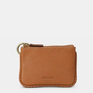 Monedero de mujer en piel cognac