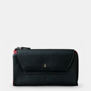 Cartera grande de mujer en piel negra