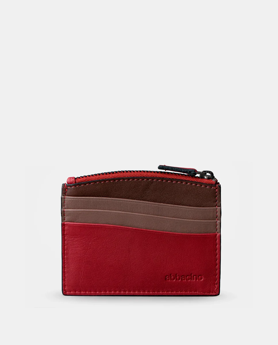 Tarjetero de mujer en piel rojo - Imagen 3