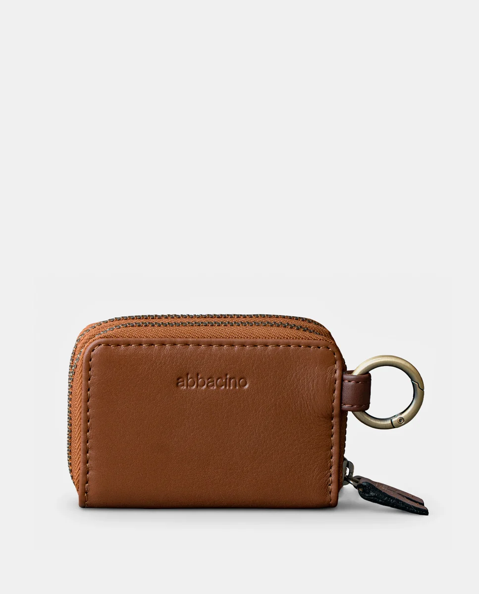 Monedero de mujer en piel cognac - Imagen 4