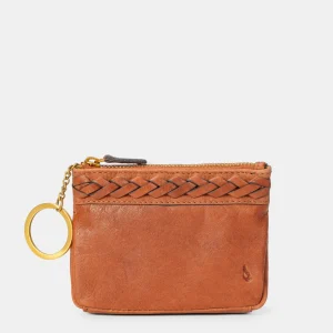 Monedero de mujer en piel cognac