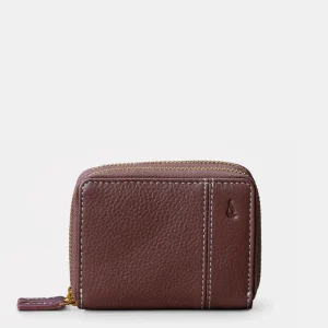 Cartera pequeña de mujer en piel marrón