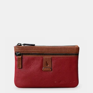 Monedero de mujer en piel rojo