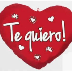 COJIN 38CM. CORAZON TE QUIERO SAN VALENTIN PREMIUM