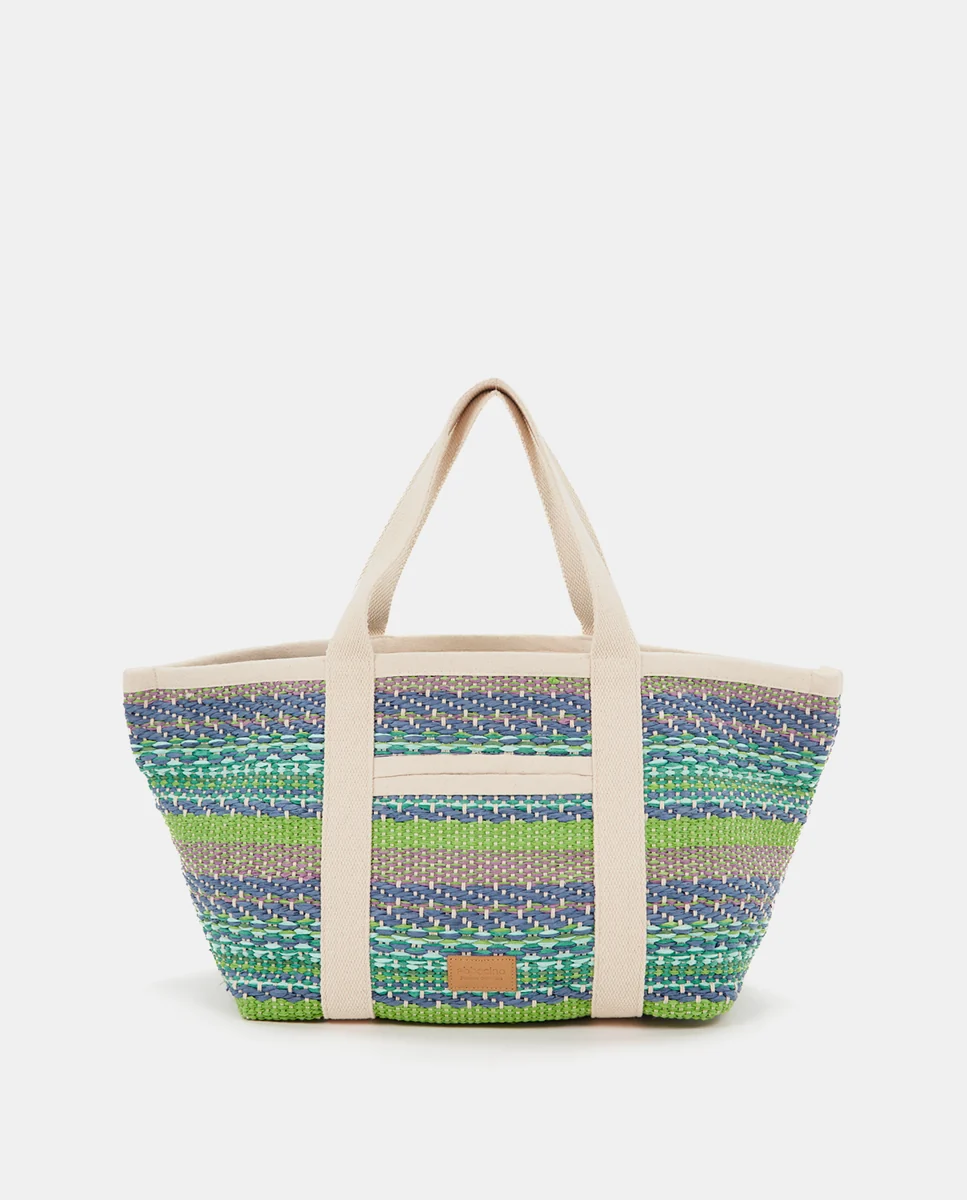 Bolsa de playa en tonos verdes