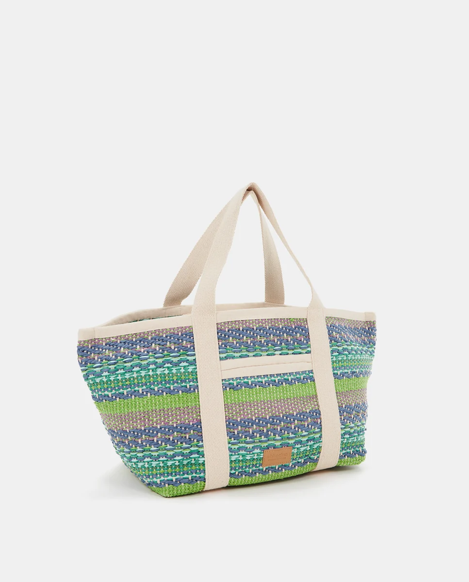 Bolsa de playa en tonos verdes - Imagen 3
