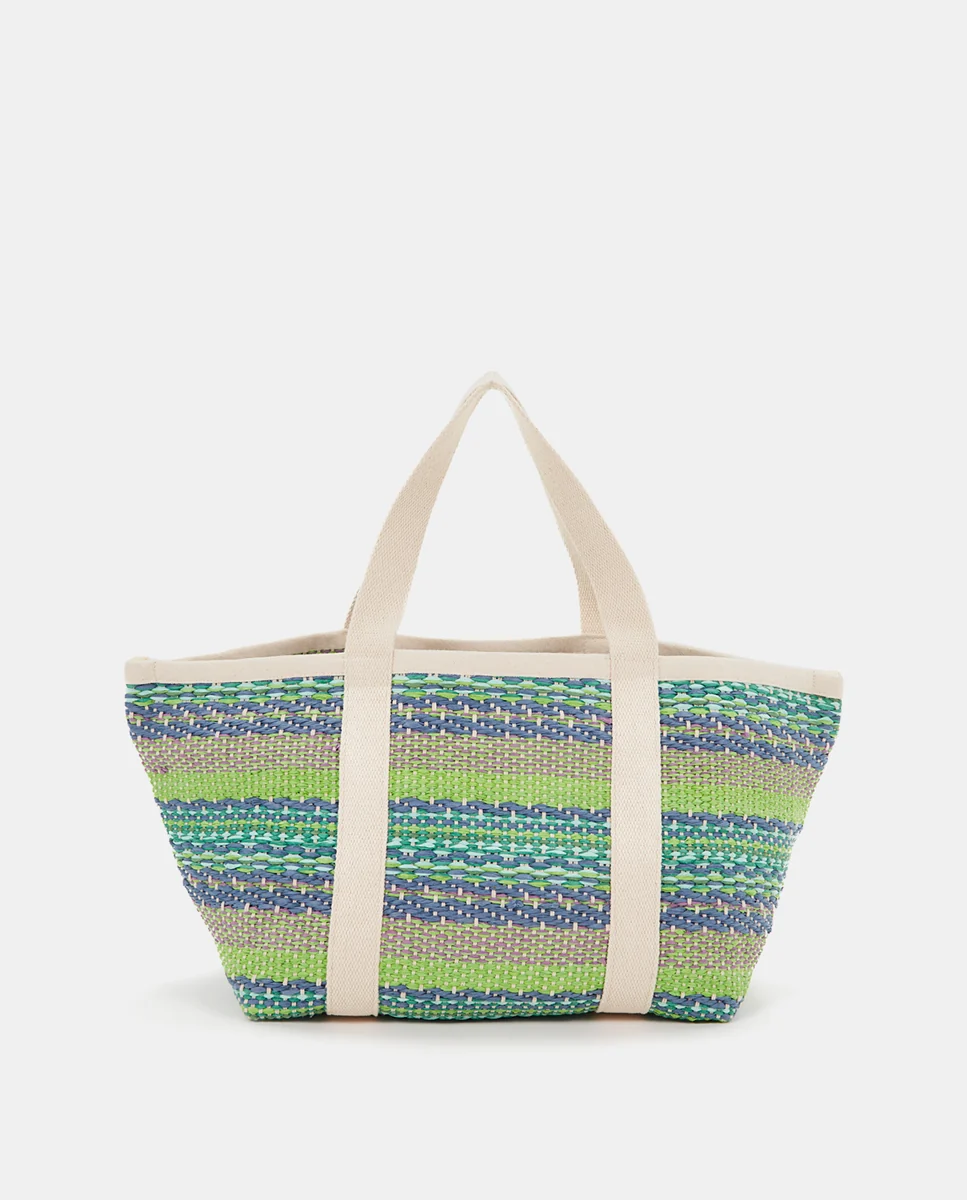 Bolsa de playa en tonos verdes - Imagen 4