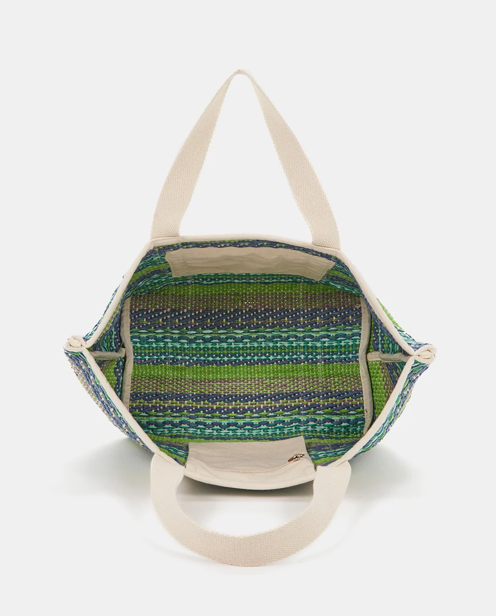 Bolsa de playa en tonos verdes - Imagen 6