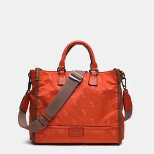 Bolso shopper en materiales reciclados naranja