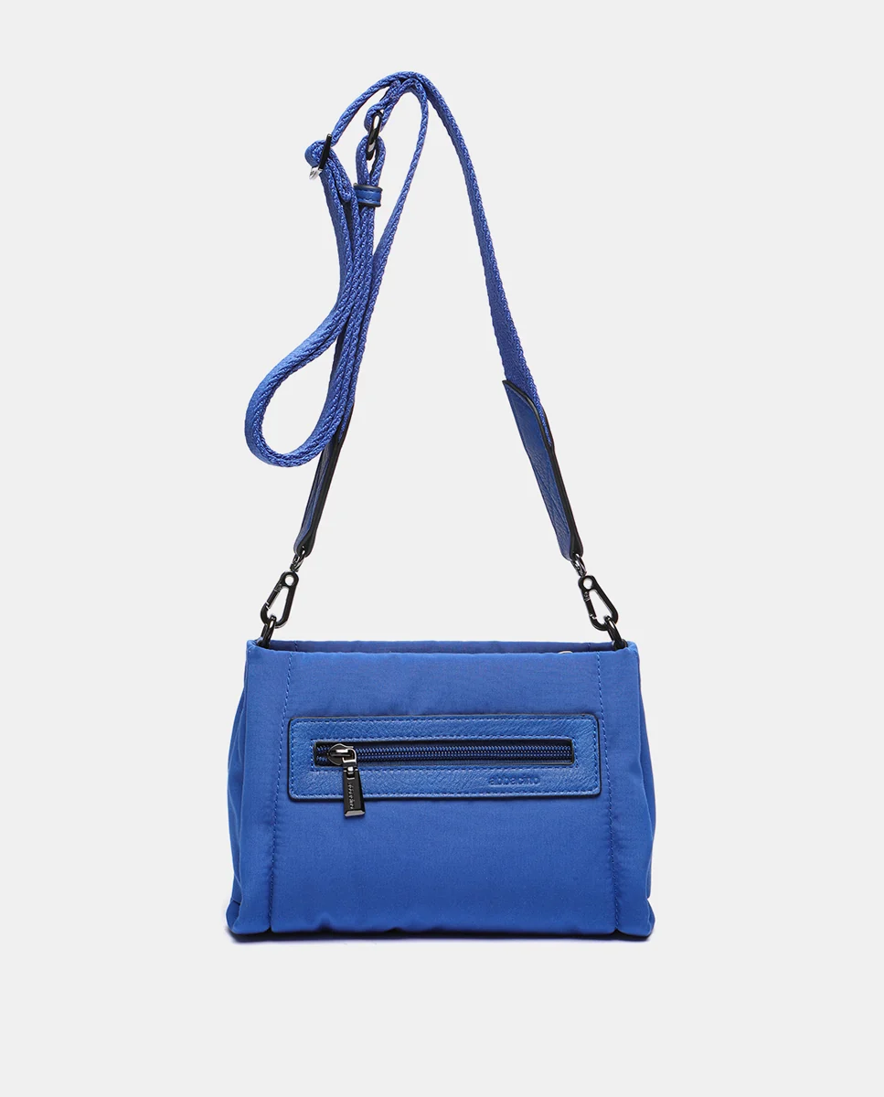 Bolso de hombro de nylon en azul - Imagen 9