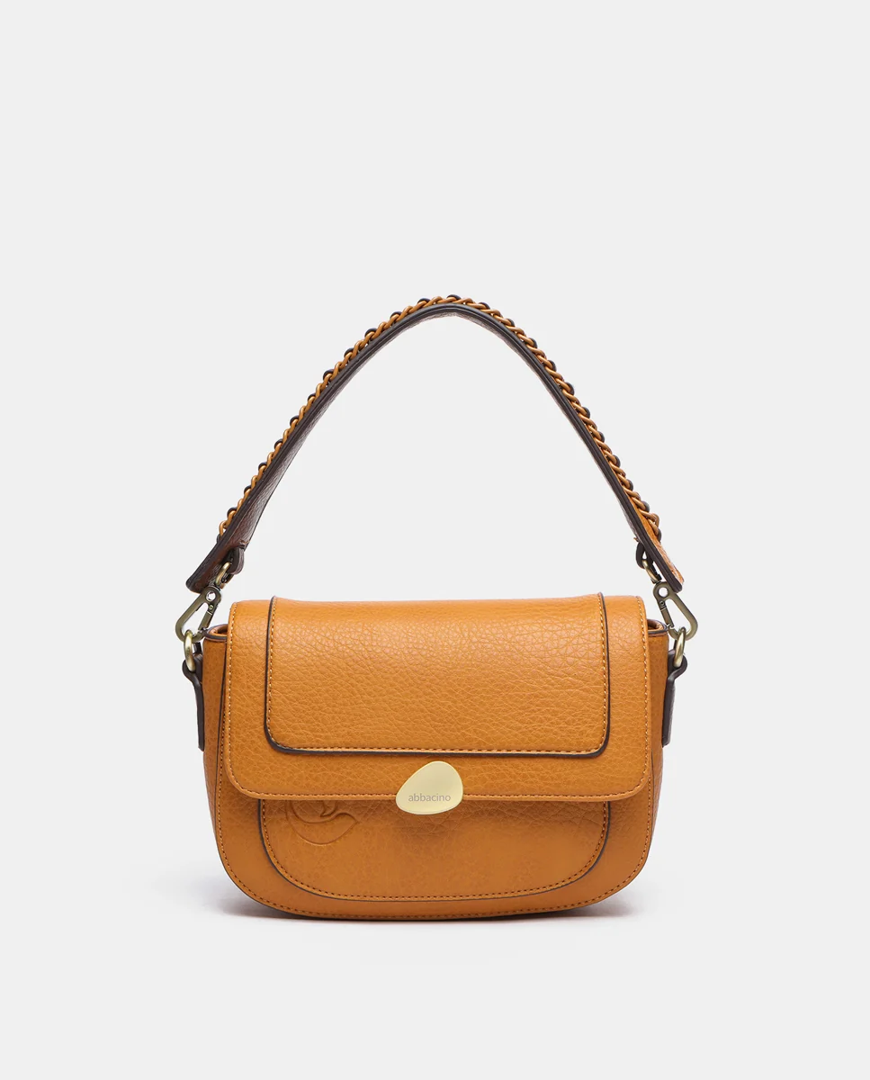 Bolso de hombro en materiales reciclados ámbar - Imagen 2