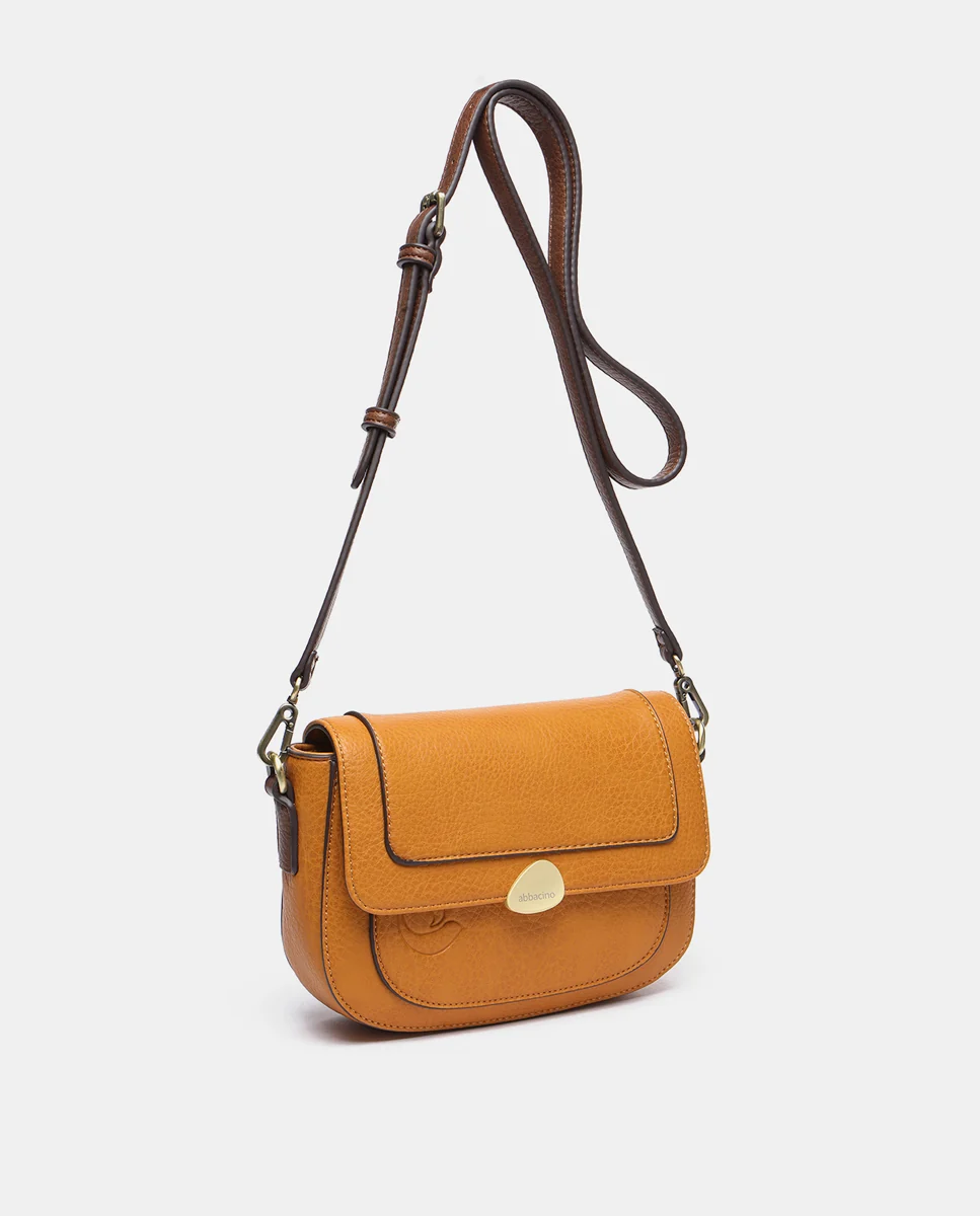 Bolso de hombro en materiales reciclados ámbar - Imagen 7