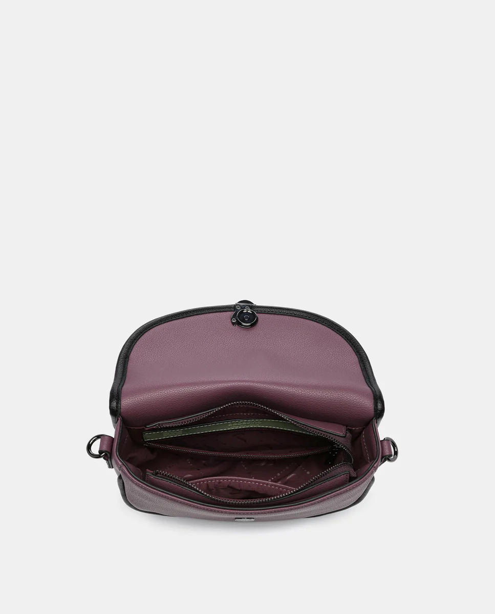 Bandolera media luna en materiales reciclados morada - Imagen 9