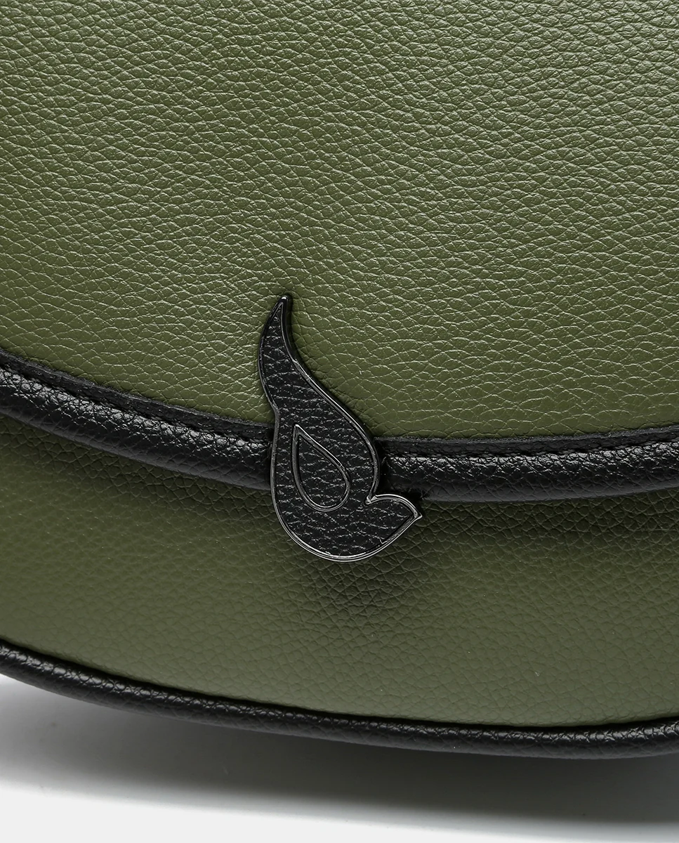 Bandolera media luna en materiales reciclados verde - Imagen 9