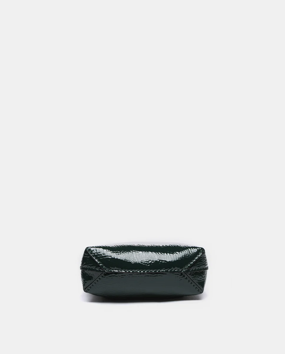 Bolso de mano de charol en verde - Imagen 6