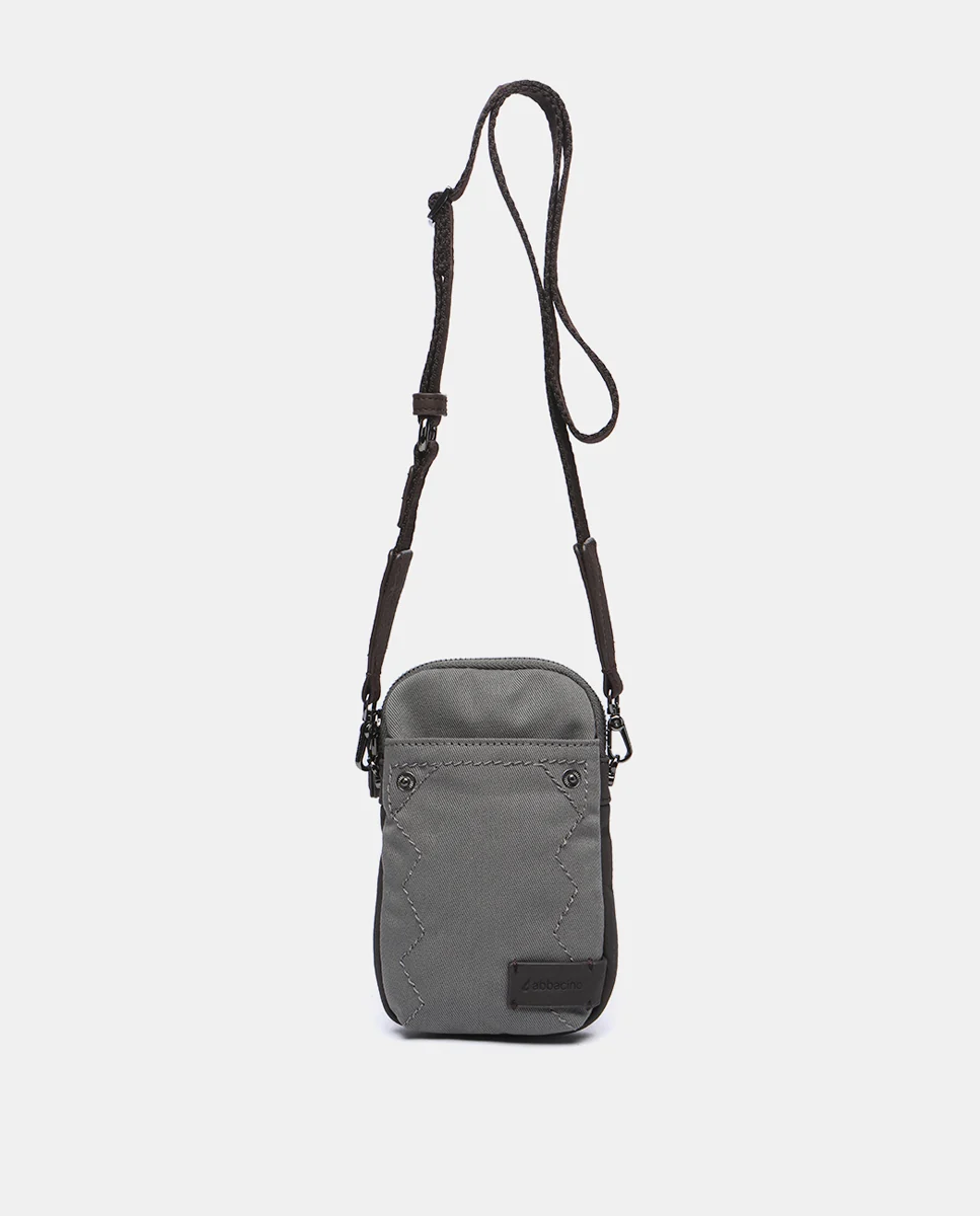 Bolso para el móvil en materiales reciclados gris - Imagen 3