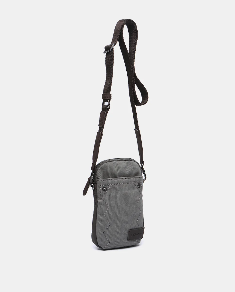 Bolso para el móvil en materiales reciclados gris - Imagen 4