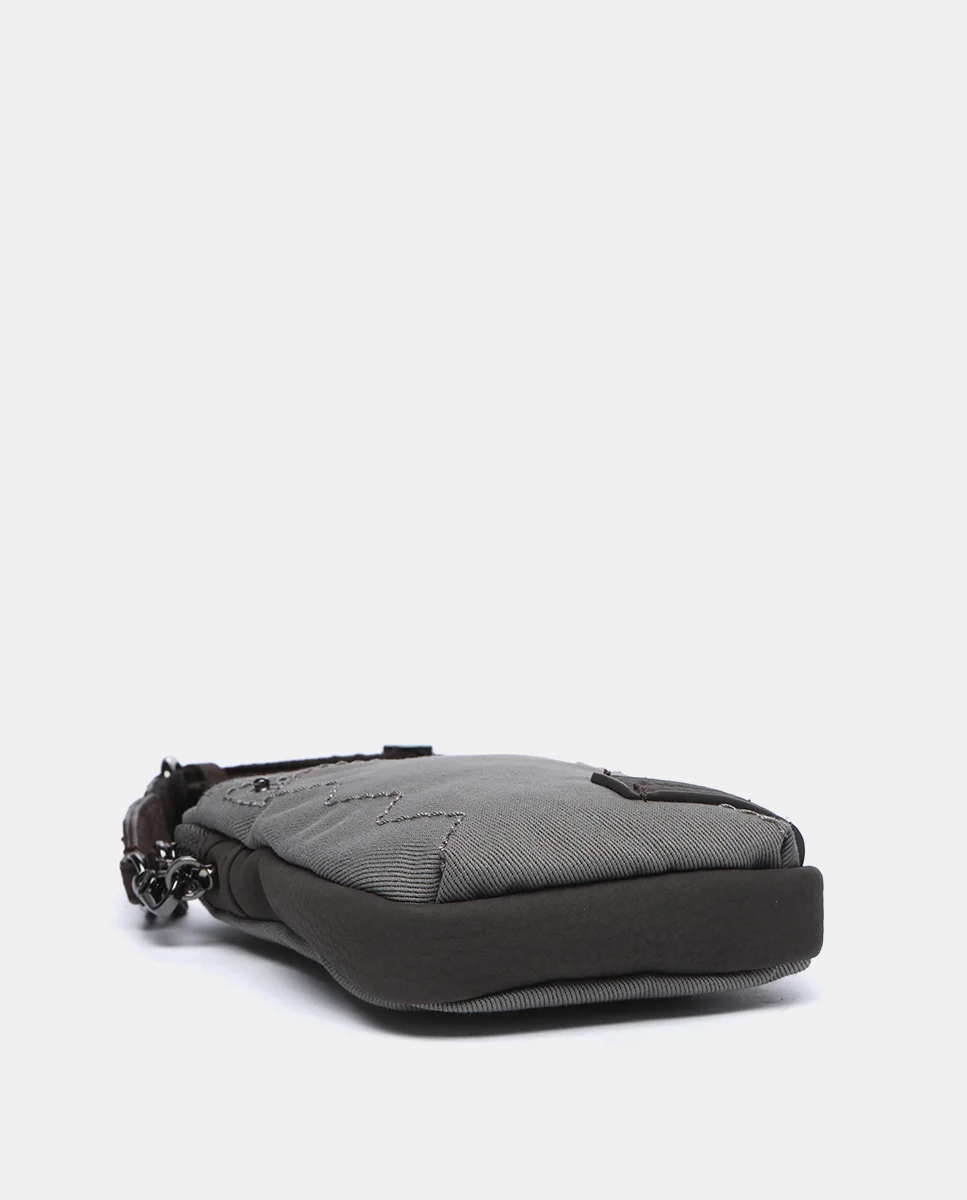 Bolso para el móvil en materiales reciclados gris - Imagen 6