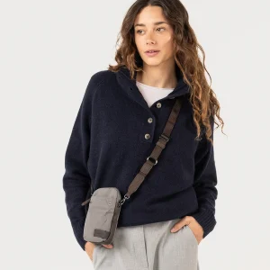 Bolso para el móvil en materiales reciclados gris