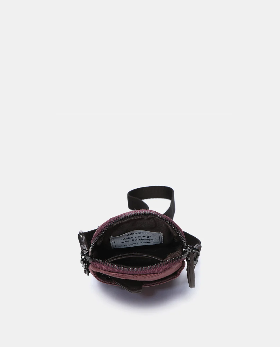 Bolso para el móvil en materiales reciclados burdeos - Imagen 6