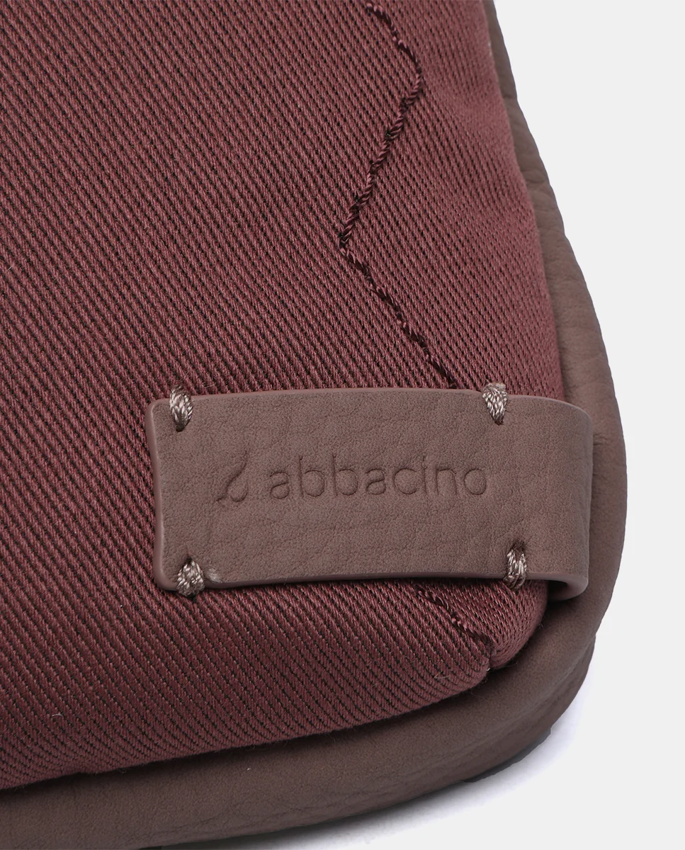 Bolso para el móvil en materiales reciclados burdeos - Imagen 7