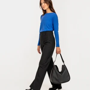 Bolso de hombro en materiales reciclados negro