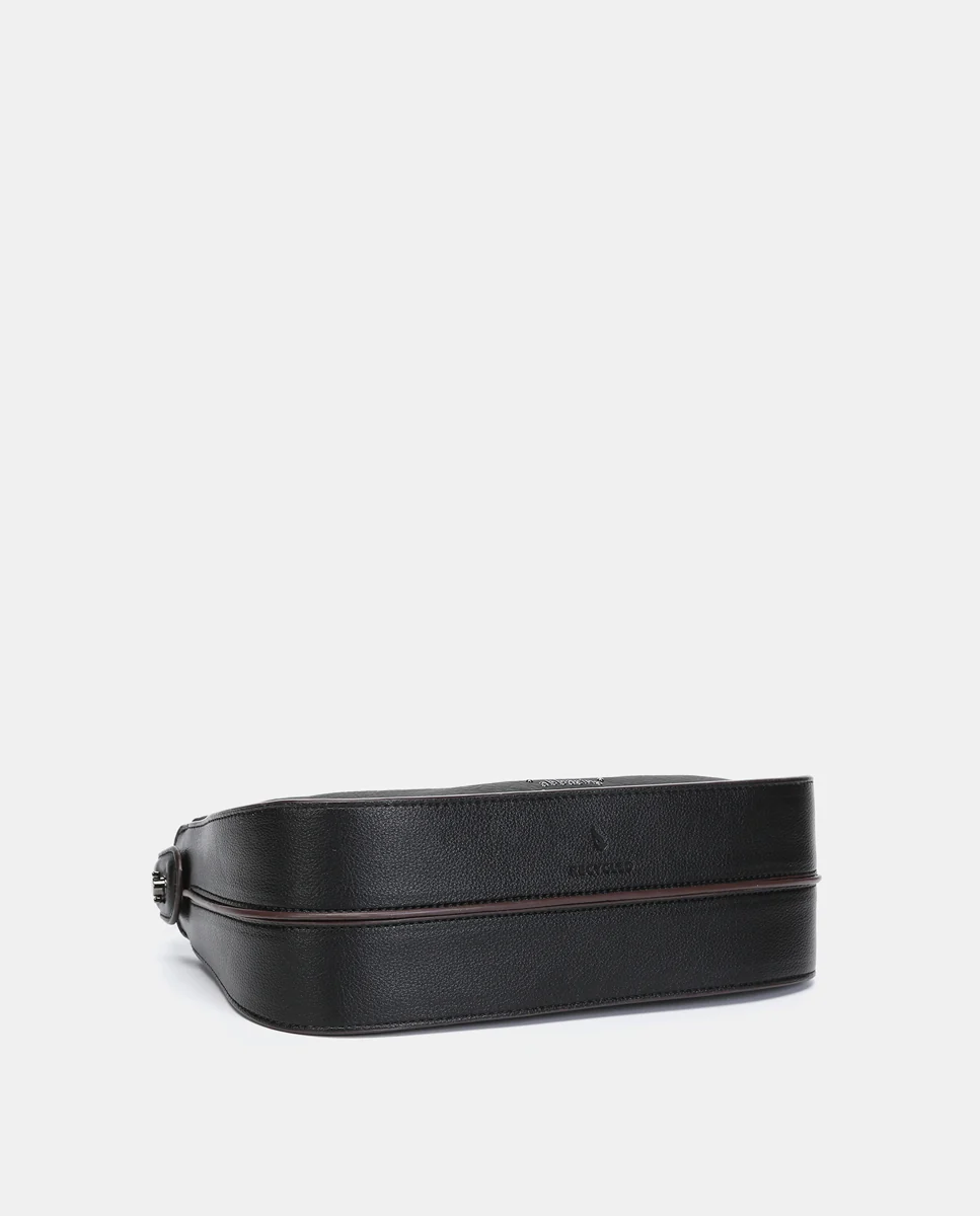 Bolso de hombro pequeño en materiales reciclados negro - Imagen 6