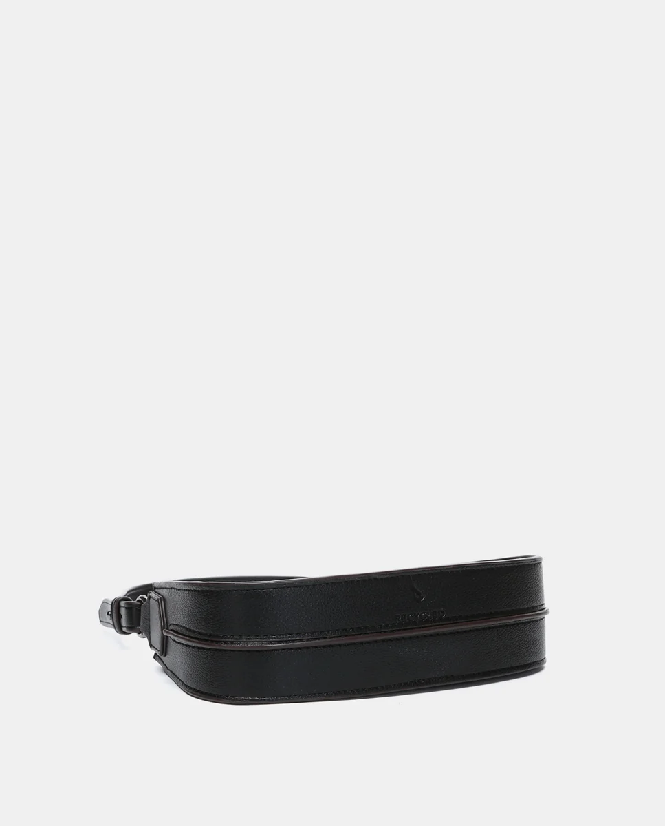 Bandolera en materiales reciclados negro - Imagen 6