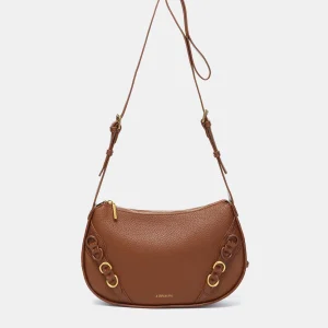 Bandolera en materiales reciclados cognac