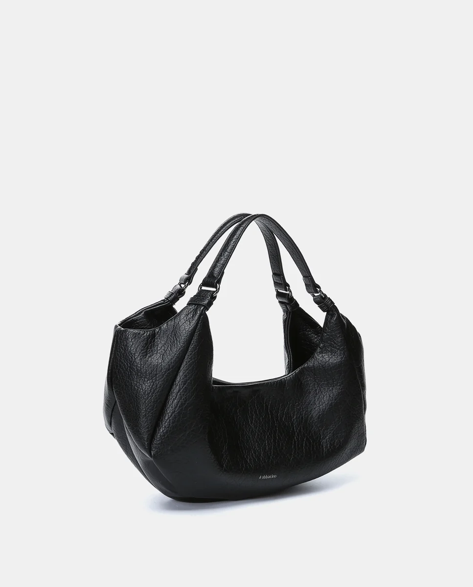 Bolso de mano en materiales reciclados negro - Imagen 3