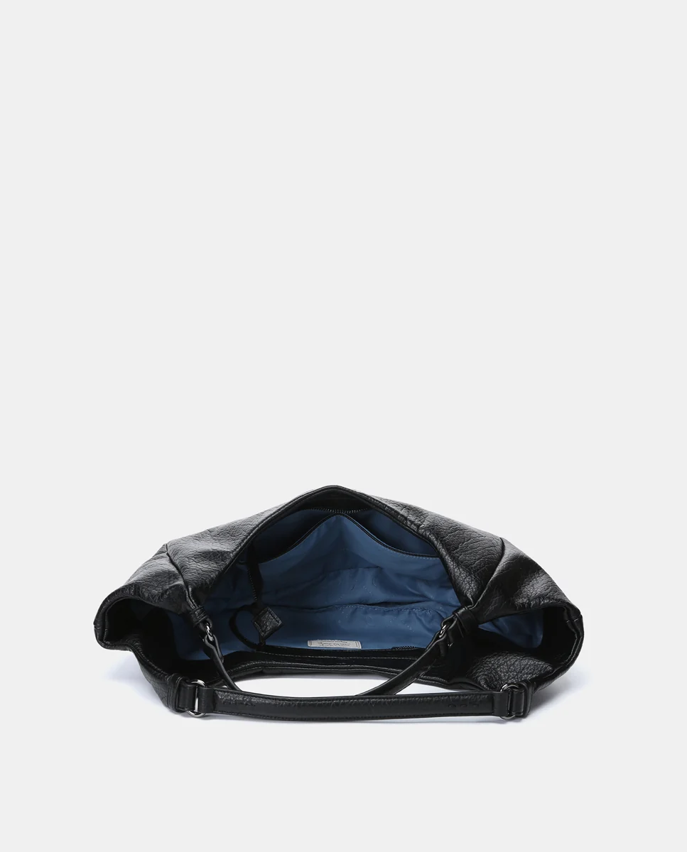 Bolso de mano en materiales reciclados negro - Imagen 6