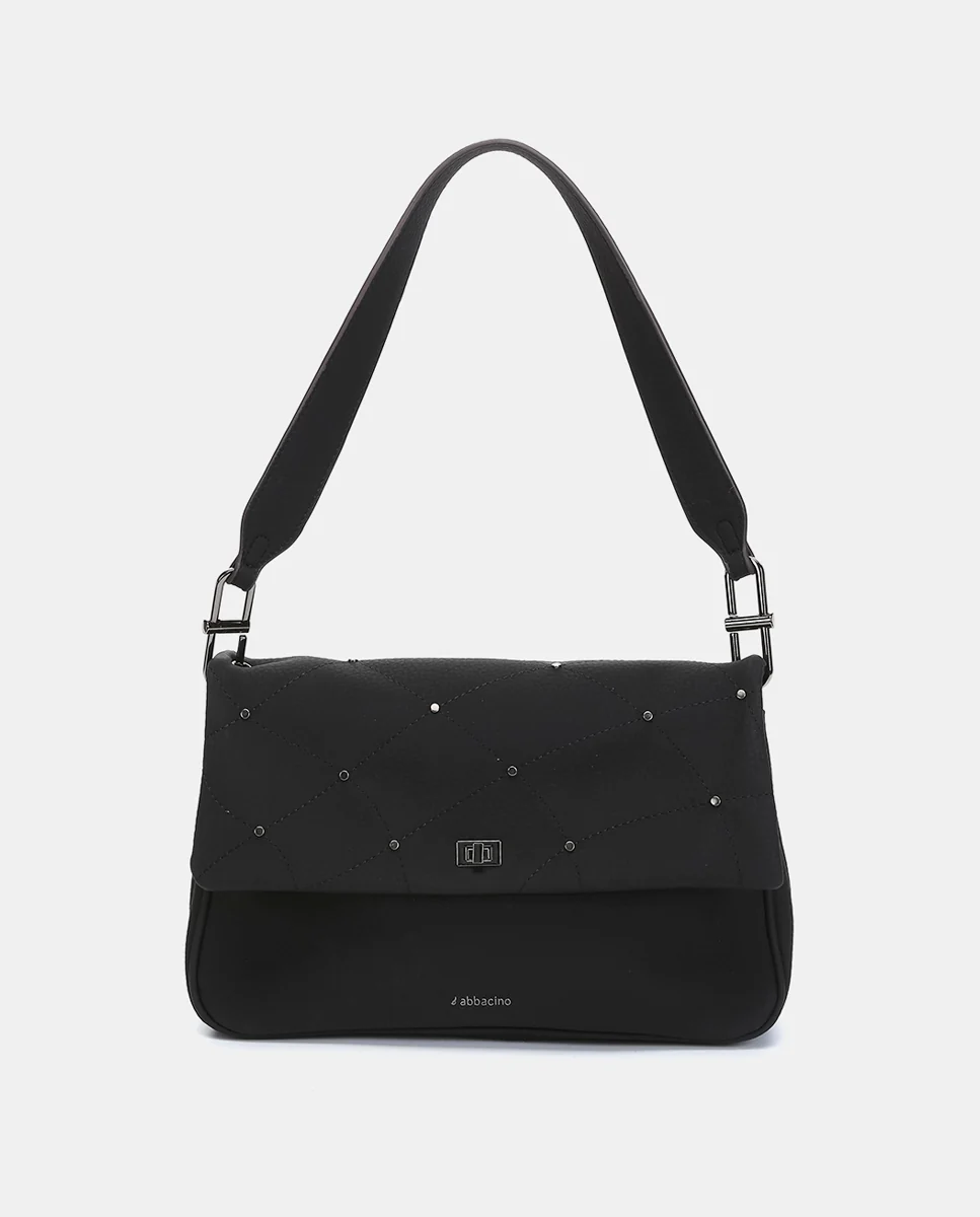Bolso de hombro en materiales reciclados negro - Imagen 2